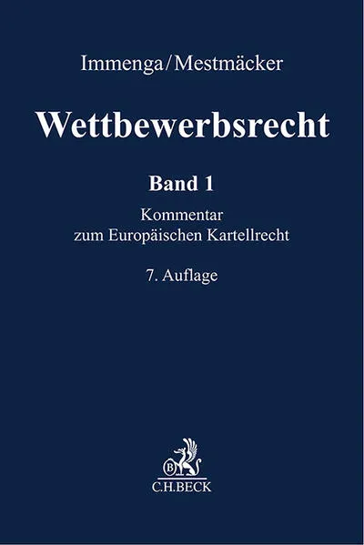 Cover: Wettbewerbsrecht Band 1: EU. Kommentar zum Europäischen Kartellrecht