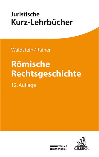 Cover: Römische Rechtsgeschichte