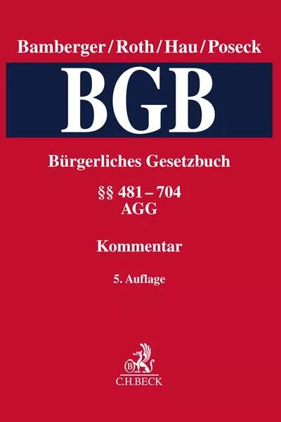 Cover: Bürgerliches Gesetzbuch Band 2: §§ 481-704, AGG