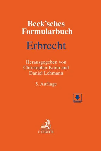 Cover: Beck'sches Formularbuch Erbrecht