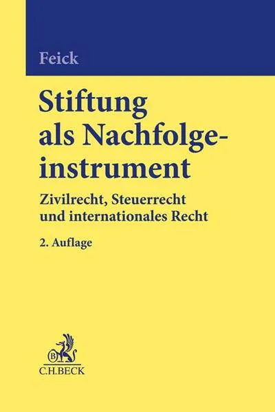 Cover: Stiftung als Nachfolgeinstrument
