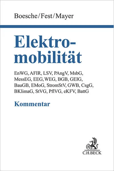 Cover: Elektromobilitätsrecht