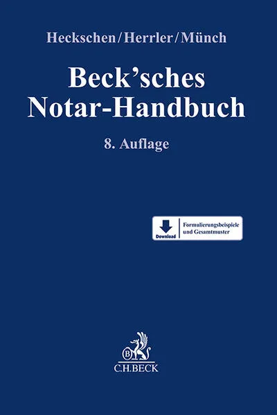 Cover: Beck'sches Notar-Handbuch