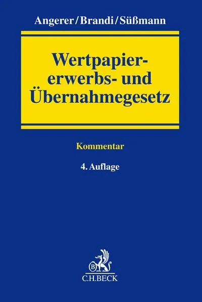 Cover: Wertpapiererwerbs- und Übernahmegesetz (WpÜG)