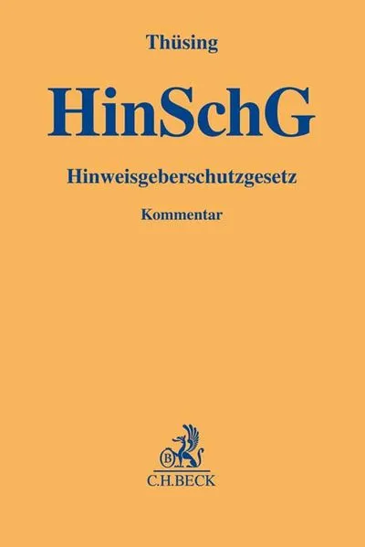 Cover: Hinweisgeberschutzgesetz. HinSchG