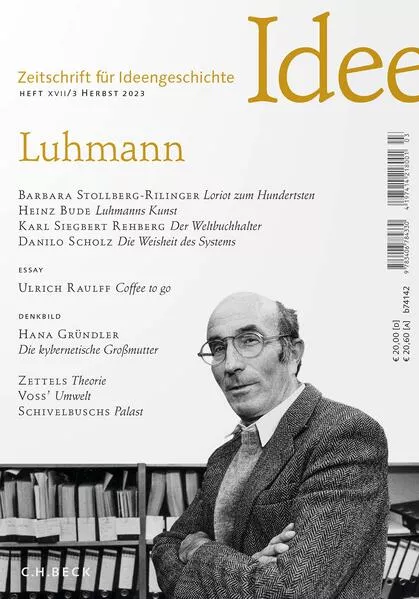 Cover: Zeitschrift für Ideengeschichte Heft XVII/3 Herbst 2023
