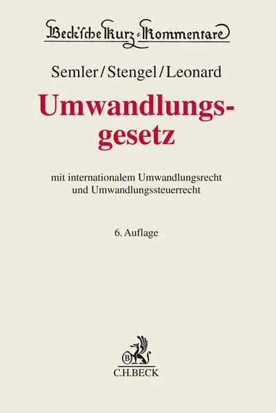 Cover: Umwandlungsgesetz. UmwG