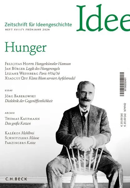 Cover: Zeitschrift für Ideengeschichte Heft XVIII/1 Frühjahr 2024