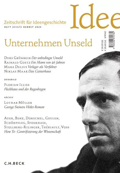 Cover: Zeitschrift für Ideengeschichte Heft XVIII/3 Herbst 2024