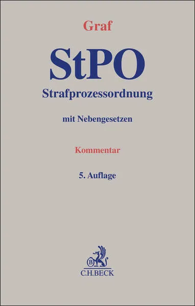 Cover: Strafprozessordnung. StPO