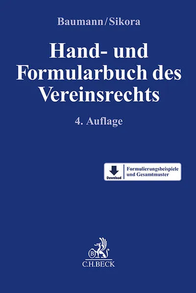 Hand- und Formularbuch des Vereinsrechts