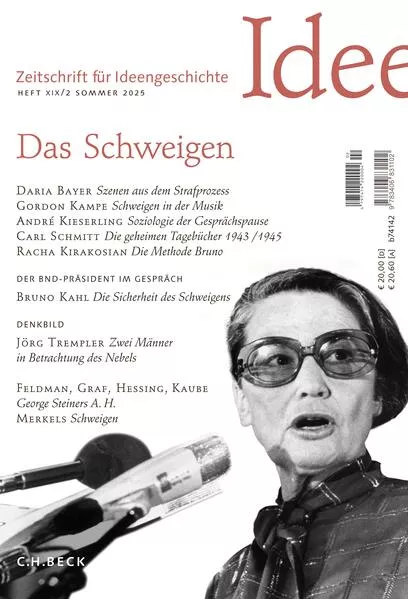 Cover: Zeitschrift für Ideengeschichte Heft XIX/2 Sommer 2025