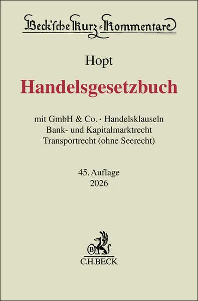 Beck'sche Kurz-Kommentare / Handelsgesetzbuch. HGB