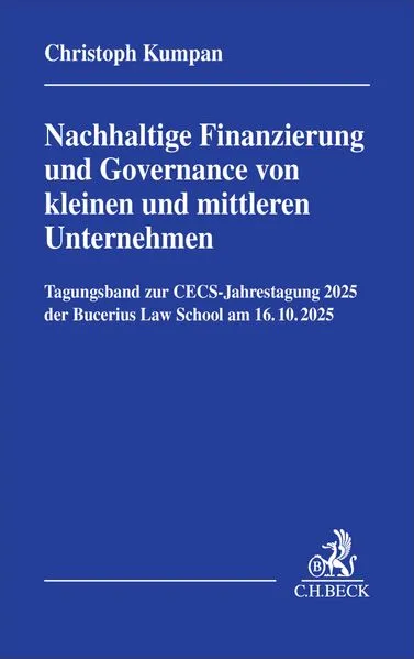 Cover: Nachhaltige Finanzierung und Governance von kleinen und mittleren Unternehmen