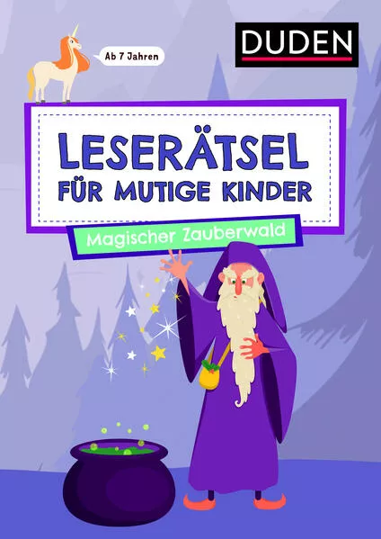 Cover: Leserätsel für mutige Kinder - Magischer Zauberwald - ab 7 Jahren