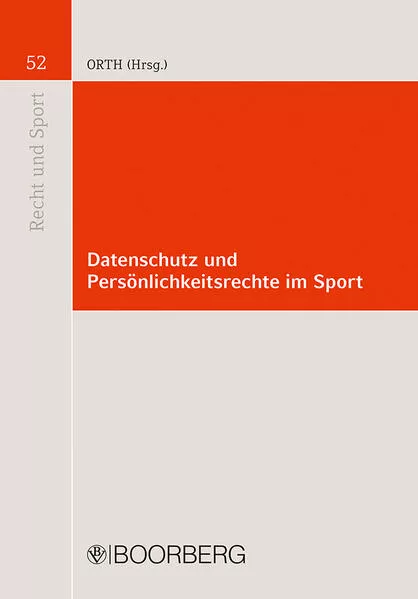 Cover: Datenschutz und Persönlichkeitsrechte im Sport