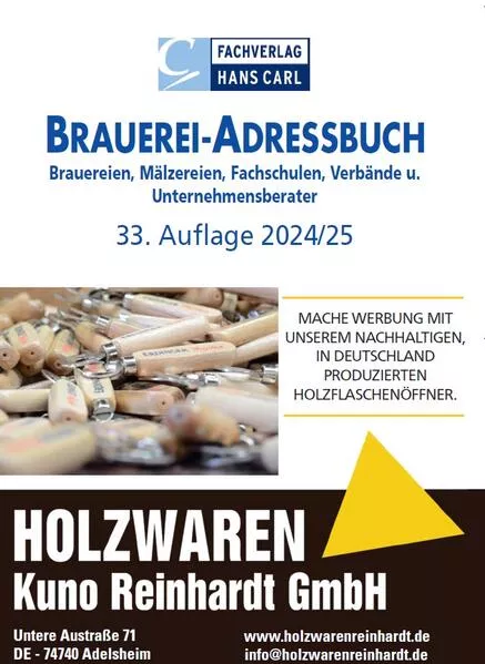 Cover: BRAUEREI-ADRESSBUCH 2024/2025