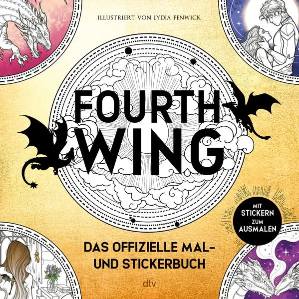Cover: Fourth Wing: Das offizielle Mal- und Stickerbuch