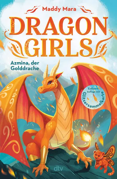Cover: Dragon Girls – Azmina, der Golddrache
