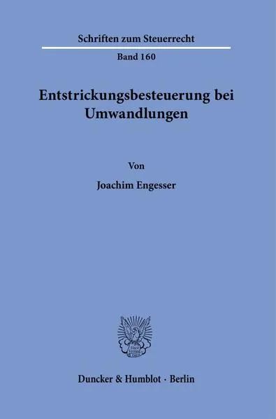 Cover: Entstrickungsbesteuerung bei Umwandlungen.