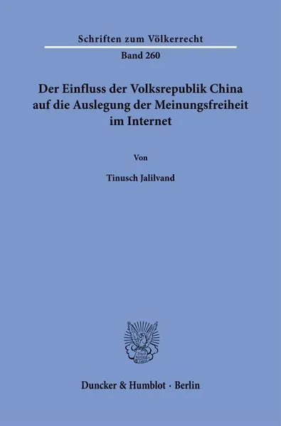 Der Einfluss der Volksrepublik China auf die Auslegung der Meinungsfreiheit im Internet.
