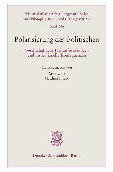 Cover: Polarisierung des Politischen.