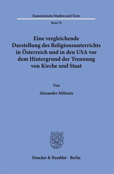 Eine vergleichende Darstellung des Religionsunterrichts in Österreich und in den USA vor dem Hintergrund der Trennung von Kirche und Staat.