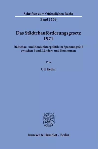 Cover: Das Städtebauförderungsgesetz 1971.