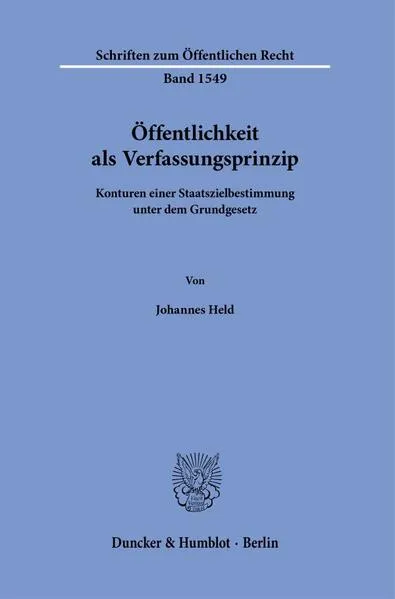 Öffentlichkeit als Verfassungsprinzip