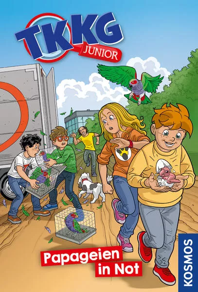 Cover: TKKG Junior, 5, Papageien in Not