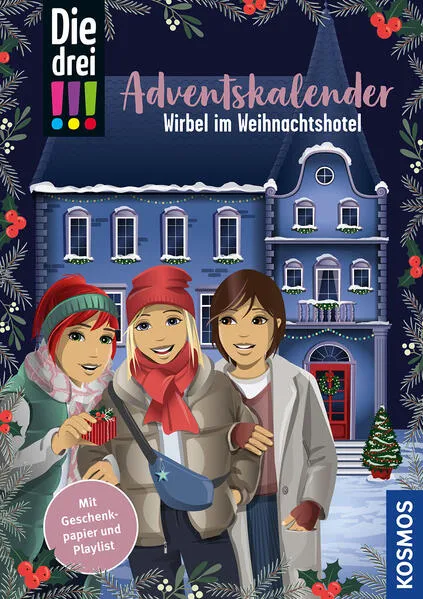 Cover: Die drei !!!, Wirbel im Weihnachtshotel