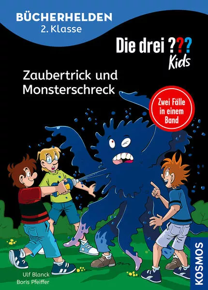 Cover: Die drei ??? Kids, Bücherhelden 2. Klasse, Doppelband 1, Zaubertrick und Monsterschreck