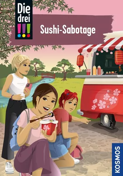 Cover: Die drei !!!, 103, Sushi-Sabotage (drei Ausrufezeichen)