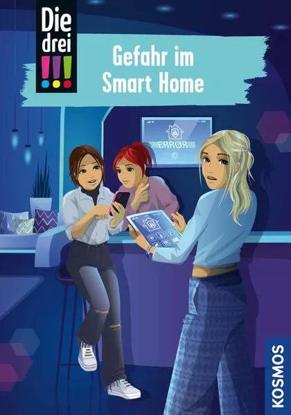 Cover: Die drei !!!, 104, Gefahr im Smart Home (drei Ausrufezeichen)