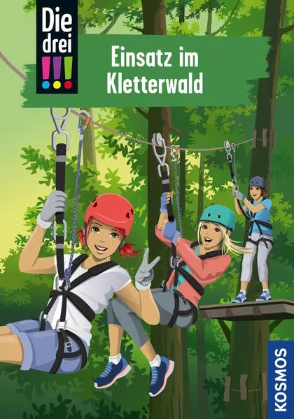 Cover: Die drei !!!, 107, Einsatz im Kletterwald (drei Ausrufezeichen)