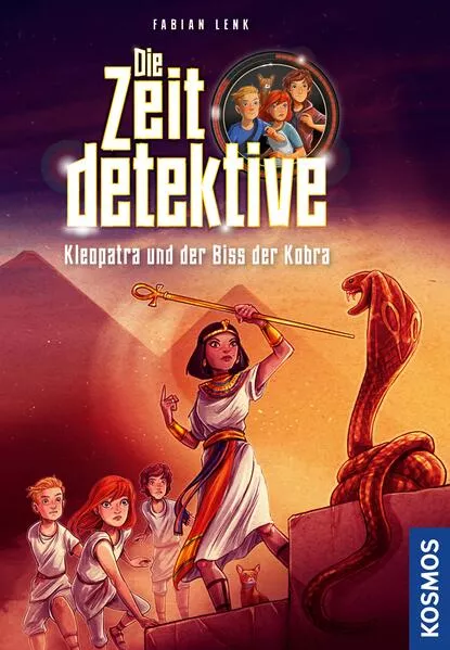 Cover: Die Zeitdetektive, 1, Kleopatra und der Biss der Kobra