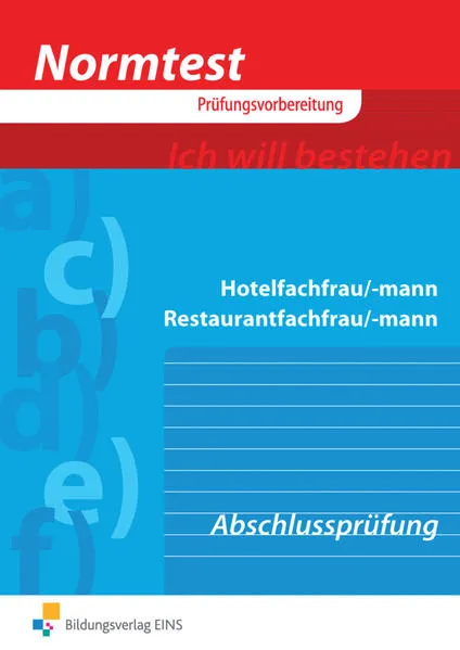 Cover: Normtest Hotelfachmann/-frau Restaurantfachmann/-frau