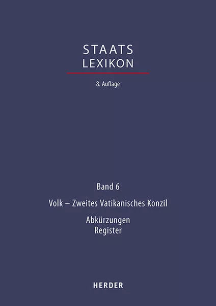 Cover: Staatslexikon