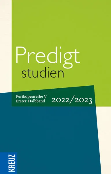 Cover: Predigtstudien 2022/2023 - 1. Halbband