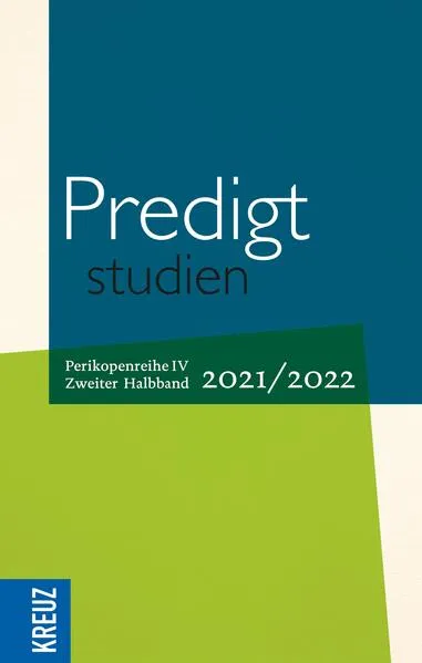 Cover: Predigtstudien 2021/2022 - 2. Halbband