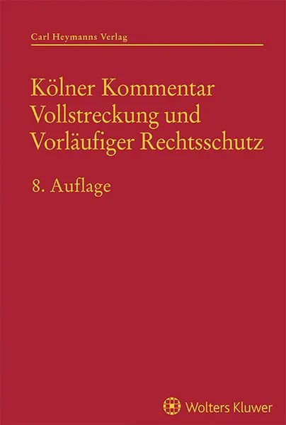 Cover: Kölner Kommentar Vollstreckung und Vorläufiger Rechtsschutz