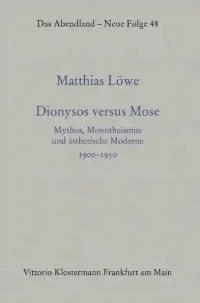 Cover: Dionysos versus Mose