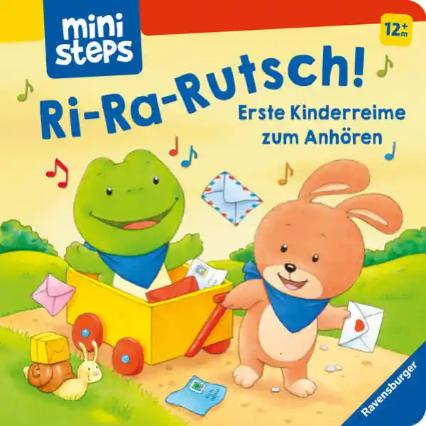 Cover: ministeps: Ri-ra-rutsch! Erste Kinderreime zum Anhören