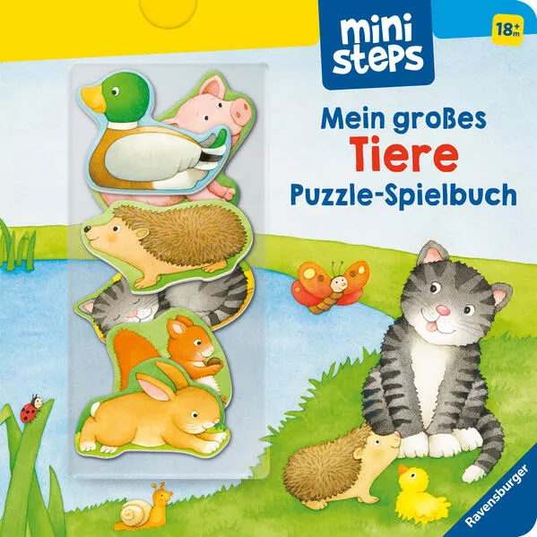 Cover: ministeps: Mein großes Tiere Puzzle-Spielbuch