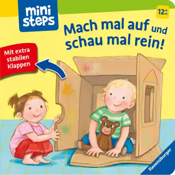 Cover: ministeps: Mach mal auf und schau mal rein! Mit extrastabilen Klappen: Babybuch ab 1 Jahr, Spielbuch, Pappbilderbuch
