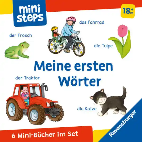 Cover: ministeps: Mein erster Bücher-Würfel: Meine ersten Wörter (Bücher-Set)