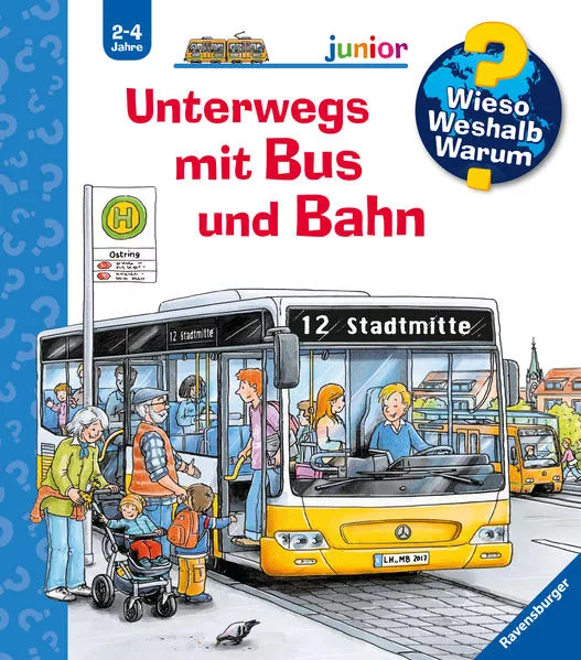 Cover: Wieso? Weshalb? Warum? junior, Band 63: Unterwegs mit Bus und Bahn
