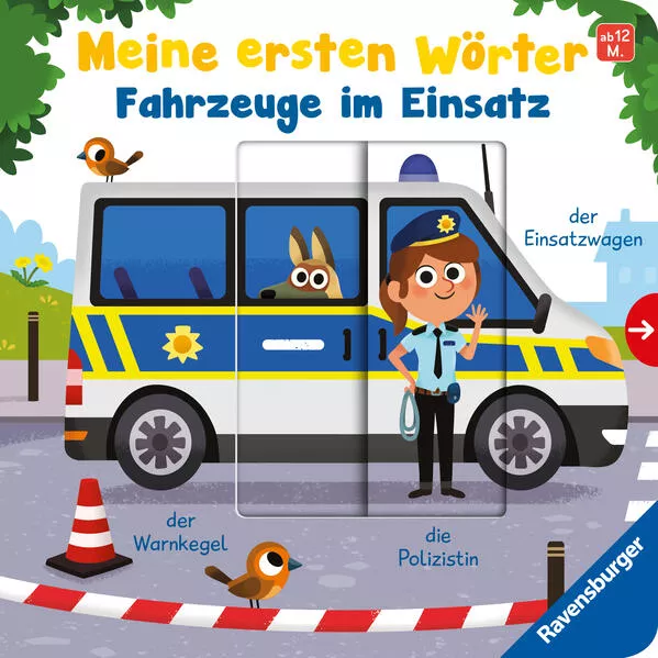 Meine ersten Wörter: Fahrzeuge im Einsatz - Sprechen lernen mit großen Schiebern und Sachwissen für Kinder ab 12 Monaten</a>