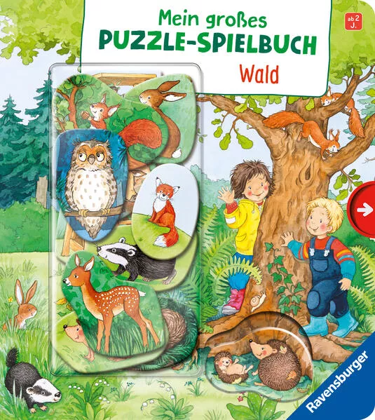 Cover: Mein großes Puzzle-Spielbuch: Wald