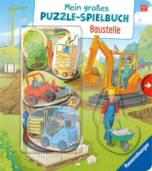 Cover: Mein großes Puzzle-Spielbuch: Baustelle